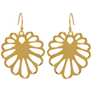 Aloe Flower Earrings - Yellow Gold