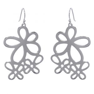 Jasmine Posy Flower Earrings - Sterling Silver