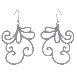 Sweet Pea Flower Earrings - Sterling Silver