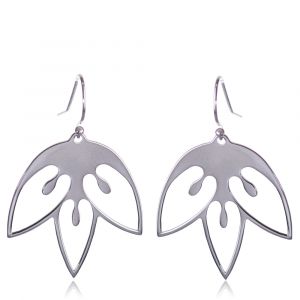 Tulip Flower Earrings - Sterling Silver