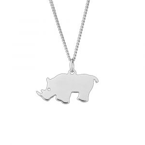 Rhino Necklace - Sterling Silver