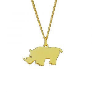 Rhino Necklace - Yellow Gold