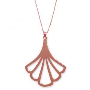 Petunia Flower Necklace - Rose Gold