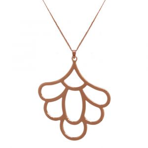 Freesia Flower Necklace - Rose Gold