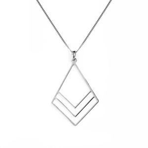 Bougainvillea Flower Necklace - Sterling Silver