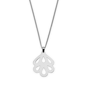 Lavender Flower Necklace - Sterling Silver