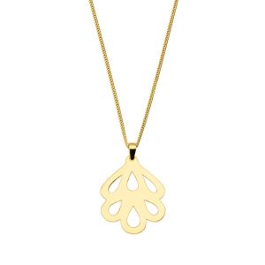 Lavender Flower Necklace - Yellow Gold