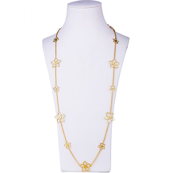 Flower best sale station necklace