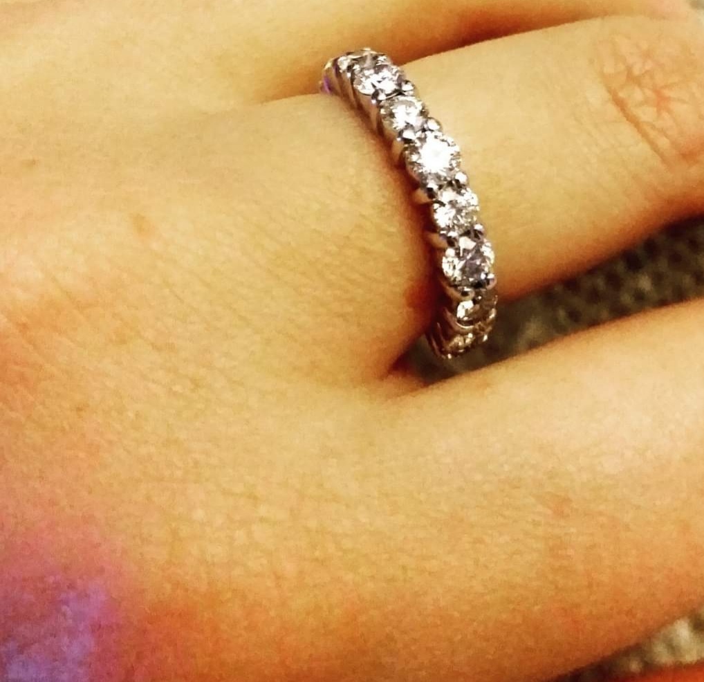 9ct White Gold Eternity Ring