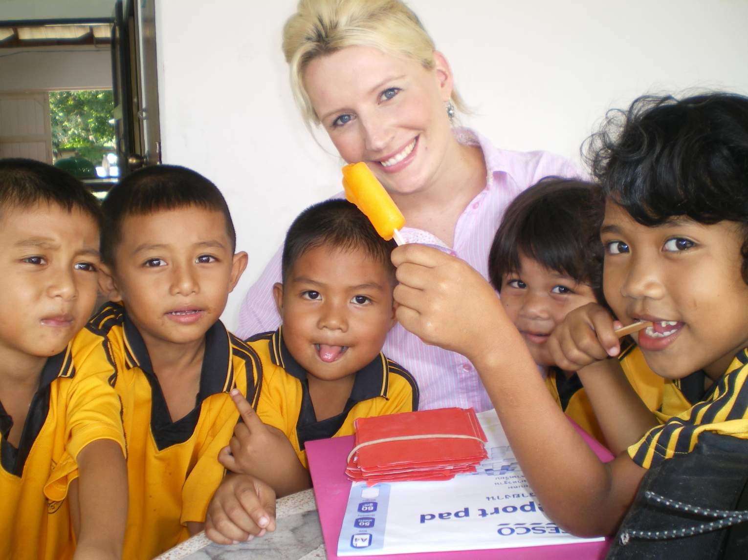 Shannon teaching english in Thailand