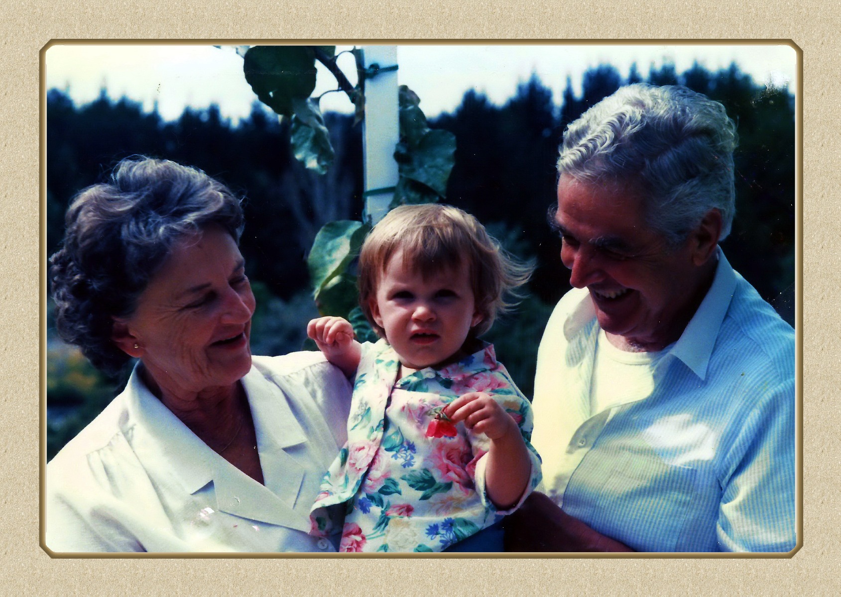 Shannon with her Grandparents